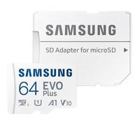 Samsung Carte Mémoire Micro SD Evo Plus 64 Go Micro SDXC A1 V10 jusqu'à 160Mb/s sans l'emballage (en Vrac)