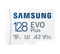 Samsung Carte mémoire microSD Evo Plus 128 Go SDXC U3 Classe 10 A2 130 Mo/s avec Adaptateur Version 2021 (MB-MC128KA/EU)
