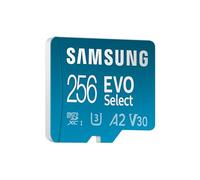 Samsung Carte mémoire microSDXC, Evo Select MB-ME256SA/EU, 256 Go, vitesse de lecture 160 Mo/s¹, fournie avec adaptateur SD