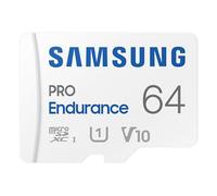 Samsung carte mémoire microSDXC PRO Endurance, interface UHS-I, 64 Go, vitesse de lecture jusqu'à 100 Mo/s, endurance extrême pour vos appareils, MB-MJ64KA/EU, avec adaptateur SD