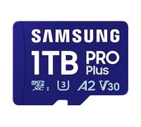 CARTE MEMOIRE SAMSUNG 1 To MICRO SD PRO PLUS 2023 avec adaptateur SD 4K classe 10 Lecture 180 Mo/s Ecriture 130 Mo/s MB-MD1T0SA/EU