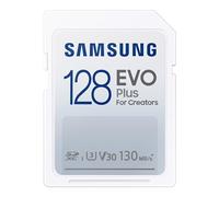 Samsung Carte mémoire SD, Evo Plus MB-SC128K/EU, 128 Go, Vitesse de Lecture jusqu'à 130 Mo/s