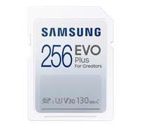 Samsung Carte mémoire SD, EVO Plus MB-SC256K/EU, 256 Go, Vitesse de Lecture jusqu'à 130 Mo/s
