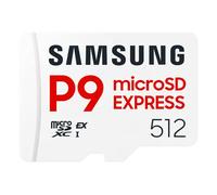Samsung P9 Express microSD-Express 512 Go, Carte mémoire pour Console de Jeux, Vitesses de Lecture/écriture jusqu'à 800 Mo/s, pour vidéo 4K UHD et appareils Photo, MB-MK256T/WW