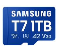 Samsung T7 Carte microSD, 1 to, Carte mémoire pour Jeux Mobiles sur Smartphones, tablettes et Consoles Portables, UHS-I U3, Full HD & 4K UHD, 170 Mo/s en Lecture, MB-MB1T0T/WW