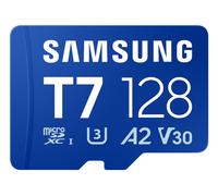 Samsung T7 Carte microSD, 128 Go, Carte mémoire pour Jeux Mobiles sur Smartphones, tablettes et Consoles Portables, UHS-I U3, Full HD & 4K UHD, 170 Mo/s en Lecture, MB-MB128T/WW