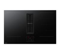 Samsung CC90H84JADUR plaque Noir Intégré 80 cm Plaque avec zone à induction 4 zones Hotte intégrée