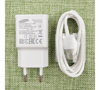Samsung chargeur rapide 9v, 1,67a, avec câble USB C, pour Galaxy a20, a30, a40, a50, a70 s, a51, a71, A80, A90, Original - White - 21SJX0427B10559