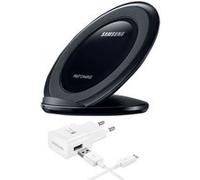 Samsung Chargeur Rapide à Induction Stand Noir avec Chargeur Secteur Rapide intégré Chargeur induction noir, Câble blanc, Chargeur secteur blanc G