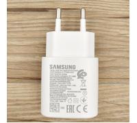 Samsung Chargeur super rapide pour téléphone portable, adaptateur type C vers type C, S20 Plus, 25 W, c White EU charger -TO6883
