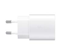 Samsung Chargeur USB C, Adaptateur Secteur 25W Ultra Rapide, Charge Rapide, Samsung Chargeur Original, sans câble, Blanc