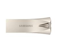Samsung Clé USB BAR Plus de Type A, 128 Go, 400 Mo/s en lecture, 110 Mo/s en écriture, Clé USB 3.1, résistante aux chocs, champagne argenté, MUF-128BE3/APC