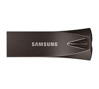 Samsung Clé USB BAR Plus de Type A, 256 Go, 400 Mo/s en lecture, 110 Mo/s en écriture, Clé USB 3.1, résistante aux chocs, gris titane, MUF-256BE4/APC