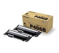 Pack de 2 cartouche de toner d'origine Samsung CLT-P406B noir - SU374A