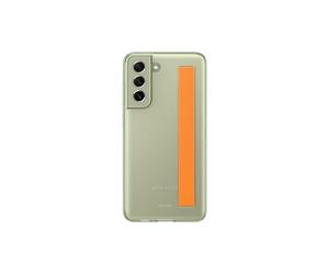 Samsung Compatible S21 FE Slim Strap Cover O.Green