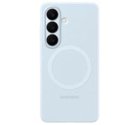 Samsung Coque arrière magnétique en silicone pour Samsung Galaxy S26 Light Blue Bleu clair