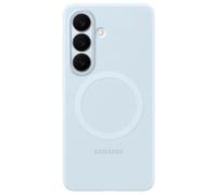 Samsung Coque arrière magnétique en silicone pour Samsung Galaxy S26 Plus Light Blue Bleu clair