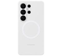 Samsung Coque arrière magnétique en silicone pour Samsung Galaxy S26 Ultra White Blanc
