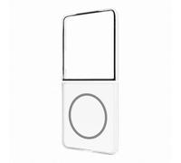 Designed for Samsung Yuchuan Coque de Protection magnétique en Deux Parties pour Galaxy Z Flip7 avec Aimant pour Fixer des Gadgets, Compatible avec Chargeur Qi2, Transparent