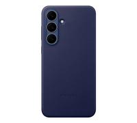 Samsung Coque Galaxy S25 FE Cuir premium effet grainé antidérapante Bleu foncé