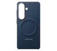 Samsung Coque magnétique Galaxy S26 Effet carbone antichoc Fibre d'aramide 0,8 mm Bleu violet