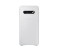 Samsung Coque en Cuir Blanc Galaxy S 10+
