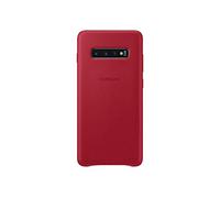 Samsung Coque en Cuir Rouge Bordeaux Galaxy S 10+