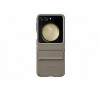Samsung Coque en Simili Cuir Design Galaxy Flip 5 Taupe