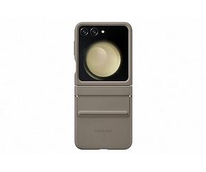 Samsung Coque en Simili Cuir Design Galaxy Flip 5 Taupe