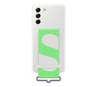 Samsung Coque Galaxy S21 FE Silicone avec dragonne Original - Bleu marine