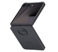 Original Coque en silicone Ring pour Samsung Galaxy Z Flip 7 - Black