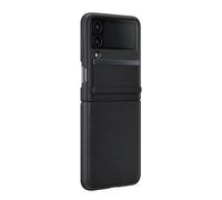 Samsung Coque pour Samsung Galaxy Z Flip4 en Cuir Premium Antichocs Noir