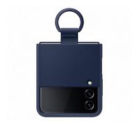 Samsung Coque Silicone avec Anneau Bleu Marine Flip 4