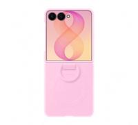 Coque Silicone Magnet Cover Ring pour Samsung Galaxy Z Flip 8 - Rose