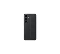 Samsung Coque Silicone Noire avec Lanière et Support Intégrés EF-GS731CBEGWW pour Galaxy S25 FE - Support de Bureau, Fabriqué en Corée