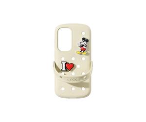 SAMSUNG Crocs Coque en Silicone Galaxy S25+, 2 Charms Jibbitz Originaux Inclus, Beige