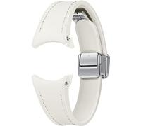 Bracelet - Samsung - Galaxy Watch4/5/6/7/FE - Simili cuir - Crème - Fermoir magnétique