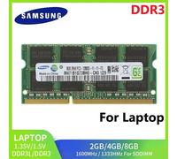 SAMSUNG DDR3 DDR3L mémoire Ram SODIMM ordinateur portable RAM 8GB 4GB 2GB 1333 1600Mhz 1866MHz haute Performance ordinateur portable SO-DIMM RAM 1.35/1.5V