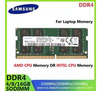 SAMSUNG DDR4 mémoire d'ordinateur portable SODIMM RAM pour CPU Intel ou CPU AMD 4GB 8GB 16GB 3200 2666 2400 Ram mémoire d'ordinateur portable haute Performance