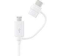 Câble 2 en 1 USB type-C et micro-USB - Samsung EP-DG930DWE 1M Blanc