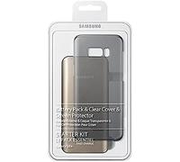 Samsung EB-WG95EBBEGWW Pack pour Galaxy S8+ avec Coque Transparente + Batterie Externe 5.2A Charge Rapide + Film de Protection