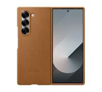 Samsung Étui Galaxy Z Fold6 Cuir végan écologique Marron