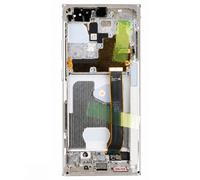 Écran Complet pour Galaxy S24 Ultra AMOLED avec Châssis Service Pack Samsung Blanc