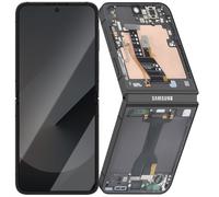 Écran Intérieur AMOLED Complet pour Galaxy Z Flip 6 Service Pack Samsung Noir