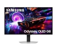 Samsung Ecran 32'' Gaming Odyssey OLED G8-G81SF Argenté 240Hz 0,03ms 3840x2160 250cd/m² 2xHDMI DP 3xUSB Réglab Haut Orient Pivot Inclinable