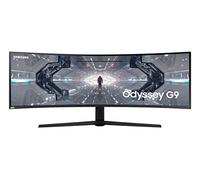 Samsung Ecran PC Odyssey G9 49" 240Hz, 1ms, Dalle VA Incurvé 1000R, Résolution DWQHD 5120x1440,1000cd/m²,2500:1,Compatible Gsync, FreeSync Premium Pro, DisplayPort, HDMI , Sortie Audio, USB