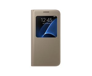 Samsung EF-CG930 coque de protection pour téléphones portables 12,9 cm (5.1 ) Folio porte carte Or Samsung Galaxy S7