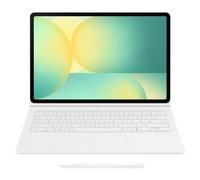 Samsung EF-DX625 - Clavier et étui (couverture de livre) - clé AI - avec pavé tactile - sans fil - POGO pin, Bluetooth - blanc clavier, blanc étui - pour Galaxy Tab S10 FE+