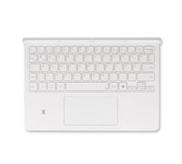Samsung EF-DX725 Étui de Protection pour Tablette Galaxy Tab S9 | Tab S9 FE avec Clavier QWERTZ et Bouton AI - Étui Fin en Deux Parties pour Tablette - Blanc