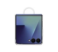 Samsung EF-QF766CTEGWW Housse de Protection Transparente pour Galaxy Z Flip7 6.85" (17.4cm) en Plastique, Résistant aux Traces de Doigts, Anti-Jaunissement